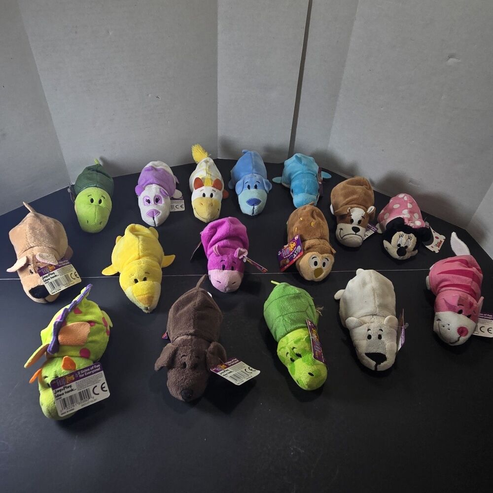 Lot of 16 Little Flipzees Reversible Plush Toys Jay@Play NWT  Mini Flip a Zoo